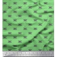 thumbnail image 1 of Soimoi Satin Silk Fabric Arrow Small Print Fabric by The Yard 42 Inch Wide, 1 of 1