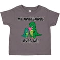 thumbnail image 3 of Inktastic My Auntiesaurus Loves Me Boys or Girls Toddler T-Shirt, 3 of 5