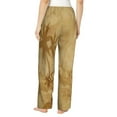thumbnail image 3 of Junzan Retro Palm Tree Women'S Pajama Pants Drawstring Comfy Sleep Bottoms With Pockets, 3 of 9
