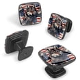thumbnail image 2 of 4 Pcs Cabinet Handle Drawer Pulls American Flag and Animals Knobs with Screws Square Furniture Office Cabinet Knob Decoration, 2 of 7