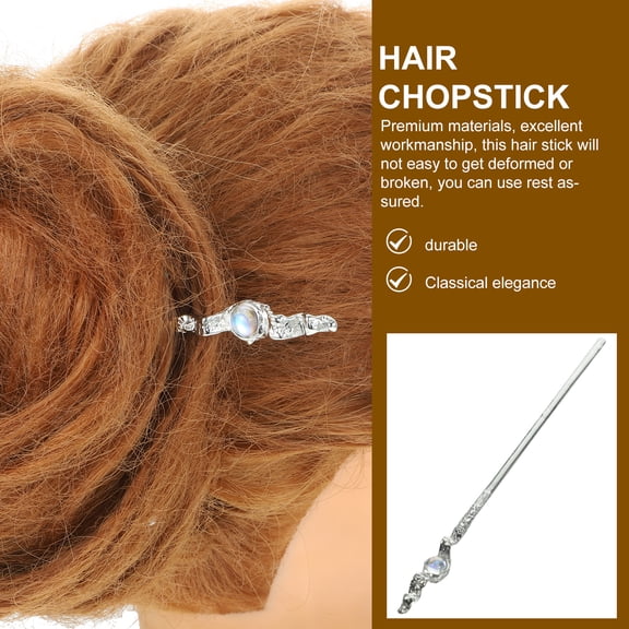 NIAIZEK Chinese Hair Sticks Hair Chopstick Metal Vintage Accessory for Women and Girls 1Set