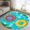 Blue, variant on Kitchen Runner 2 x 6 Ft, Summer Swimming Rings Non-Slip Residential Carpet, Floral Plumeria Beach Seaside Indoor Crawling Mats Runner Rugs for Living Room/Dining Room/Bedroom