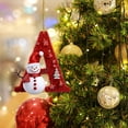 thumbnail image 4 of WUJGXI Red Furry Letter Christmas Ornament Snowman Xmas Tree Home Party Decor Custom Holiday Decoration, 4 of 4