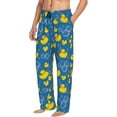 thumbnail image 6 of Logiee Rubber Duck Print Pajama Pants for Men,Men’s Pajama Bottoms,Mens PJ Pants with Pockets & Button Fly-Small, 6 of 6