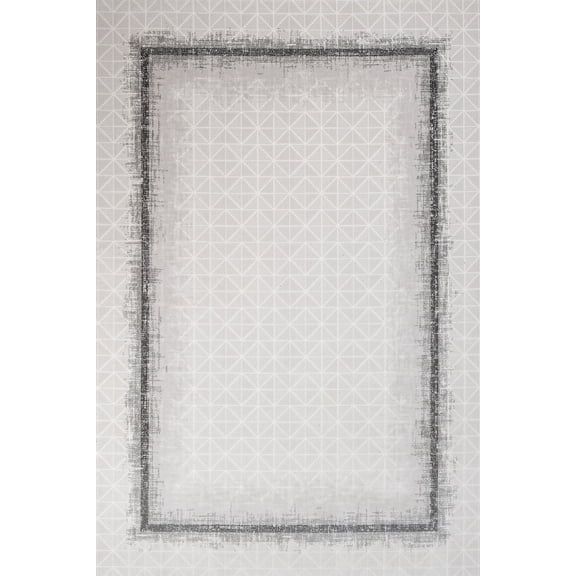 Mink Geometric Area Rugs for Living Room Washable Rugs Boho Moroccan Area Rug Soft Neutral Geometric Bohemian Carpet Distressed Indoor Rug for Bedroom Dining Room Office Foldable Nonslip Rug