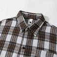 thumbnail image 5 of Chiccall Men's Plus Size Flannel Shirts Casual Comfy Button Down Shirts Classic Plaid Cotton Coat with Pocket, 5 of 8