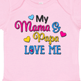 thumbnail image 4 of Inktastic My Mama and Papa Love Me with Hearts Boys or Girls Baby Bodysuit, 4 of 5
