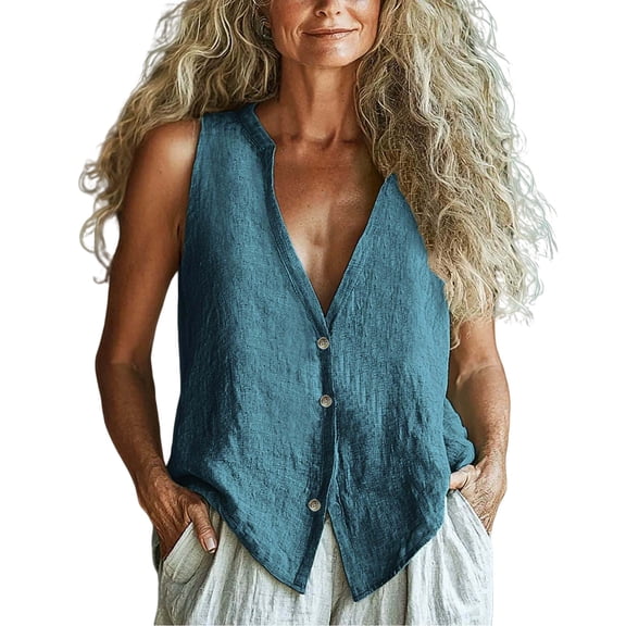 Solid-Color Basic Women's Tank Top—Soft, Sleeveless, Casual, Everyday Wear—Fitted Summer Top