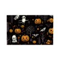 thumbnail image 1 of Juego de 4 manteles individuales para mesa de Halloween, diseño de fantasmas, gatos y otoño, 1 of 7