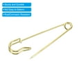 thumbnail image 4 of Uxcell Safety Pins 2.95 inch Large Metal Sewing Pins Gold Tone 20Pcs, 4 of 5