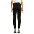 thumbnail image 3 of Time and Tru Women's High Rise Velvet Skinny Jeans, 3 of 5