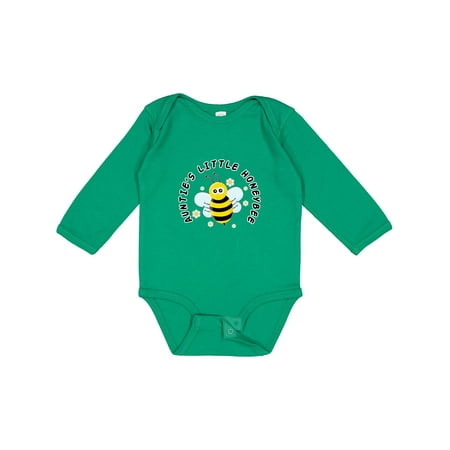 

Inktastic Auntie s Little Honeybee Gift Baby Boy or Baby Girl Long Sleeve Bodysuit