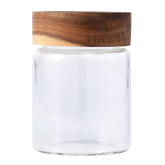 GOOHOCHY Kitchen Storage Container Transparent Glass 1Pcs 10*8in
