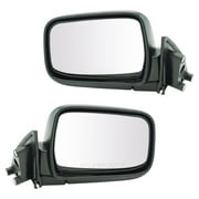 TRQ Manual Folding Side View Mirrors Pair For 00-04 Xterra X-Terra Frontier MRA09384 Fits select: 2000-2004 NISSAN FRONTIER, 2000-2004 NISSAN XTERRA