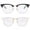 Glossy Black/Golden Rim+Clear/Golden Rim, variant on ANYLUV Blue Light Glasses for Women and Men,Advanced Computer Glasses,Semi Rimless Glasses(2 Packs)