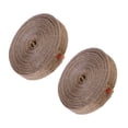 thumbnail image 1 of 2 piezas de yute natural cuerda de cáñamo para tejer correas para el hogar DIY artesanía línea de pesca patrón de cinta de arpillera (marrón claro) - 10 mx 1,5 cm, 1 of 5