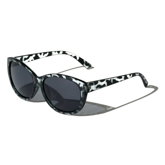 Women Leopard Sunglasses Cateye Vintage Jackie Oval Checker