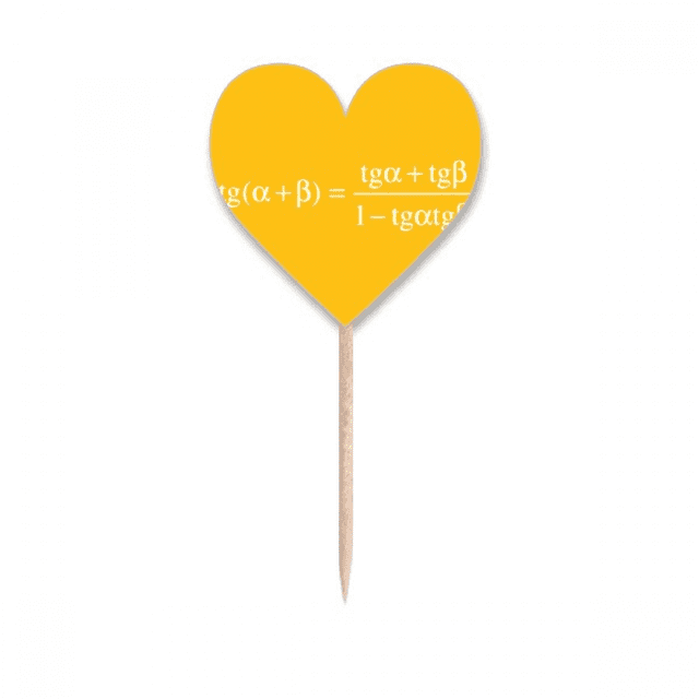 Mathematical Formula Expresses Computational Logarithm Toothpick Flags Heart Lable Cupcake Picks