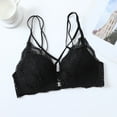 thumbnail image 4 of Jsaierl Lace Bras for Women Wirefree Support T-shirt Bras Seamless Sexy Bralettes Shapewear Breathable Full Figure Bras Front Closure, 4 of 4