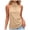 Khaki, variant on Women Chiffon Halter Tops Open Back Mock Neck Y2k Sleeveless Tanks Flowy Bubble Hem Cami Going Out Crop Top (Khaki,XL)