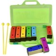 thumbnail image 1 of Xylophone Glockenspiel 8 Notes Cloches Résonateur Chromatique avec Boîtier Vert, 1 of 4