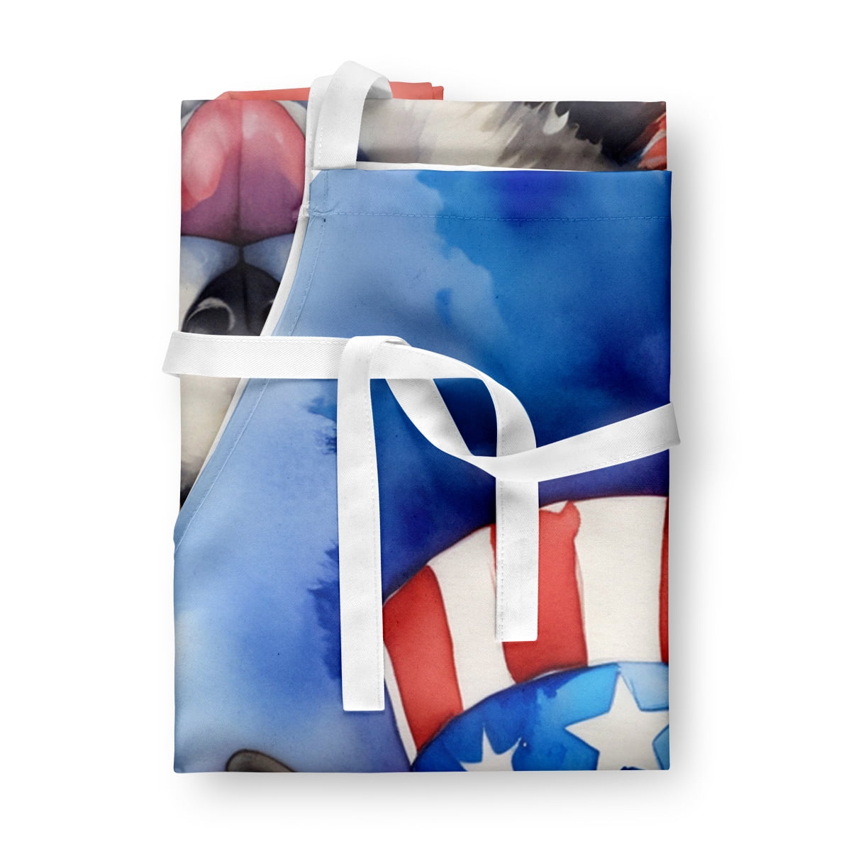 Alaskan Malamute Patriotic American Apron 27 in x 30 in