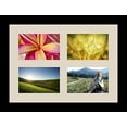 thumbnail image 2 of collage photo frame single mat with 4-4x6 openings and  black frame., 2 of 2