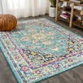 thumbnail image 3 of JONATHAN Y JONATHAN  Y Audrey Geometric Medallion Area Rug 3 X 5 - Blue/Multi, 3 of 5