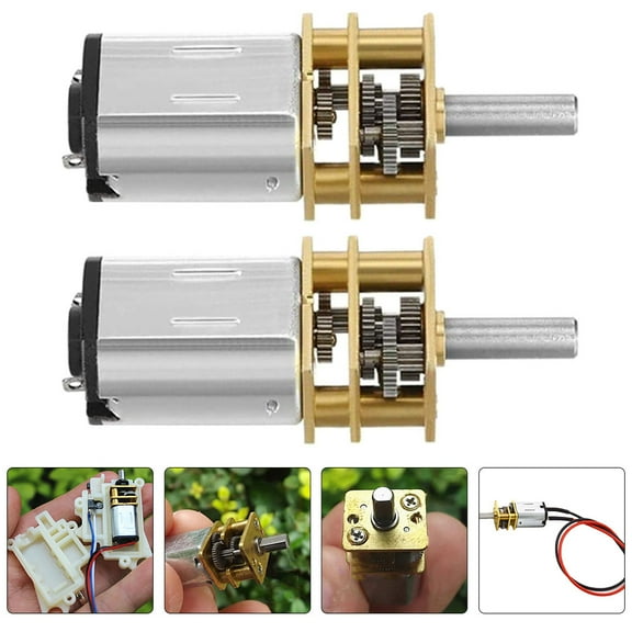 2pcs High Torque Geared Gear Box Micro Electric Motor for DIY Toys
