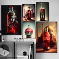 thumbnail image 4 of Maravilloso mundo en arte abstracto Coca Cola Color Coca Cola Árbol Mundo Paisaje Impresión de alta definición Juego de pintor de lienzo, 4 of 5
