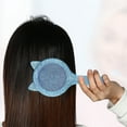 thumbnail image 5 of 1pc Women Cat's Ears Air Cushion Hair Brush for Straight Curly Thin Hair Blue ABS TPR, 5 of 6