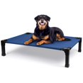 thumbnail image 1 of Cama para perros Heeyoo Elevated Cooling Cuna elevada, color azul marino, 24 cm, 1 of 8