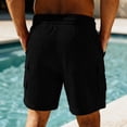 thumbnail image 6 of Ahabrexf Basketball Shorts Men,Solid Color Sport Casual Holiday Breathable Pockets Pants, 6 of 9