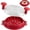 Red, variant on Reluein twist Chicken Shredder Tool, Large Capacity Meat Shredder, Ergonomic Heat Resistant BPA Free Kitchen Gadget for Pulled Pork Beef Chicken,