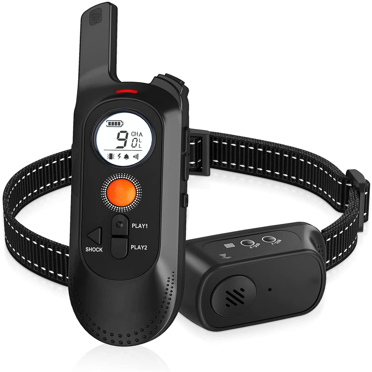 Dog Training Collar Remote Waterproof Rechargeable Beep Shock Electronic Collar 
