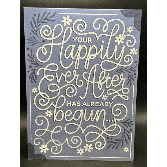 Belated Wedding Greeting Card w/Envelope