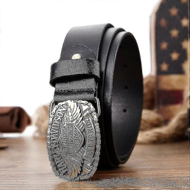 Men's Belt Cowhide Hip-hop Style Foreign Trade Motorcycle Belt