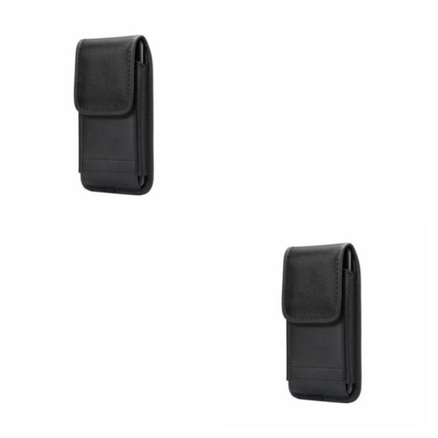 Seitruly Riñonera de cintura de amplia aplicación para viajes y diario, cómoda y práctica bolsa con cinturón con clip para teléfono, color negro 5.5-6.3 pulgadas 2Conjunto