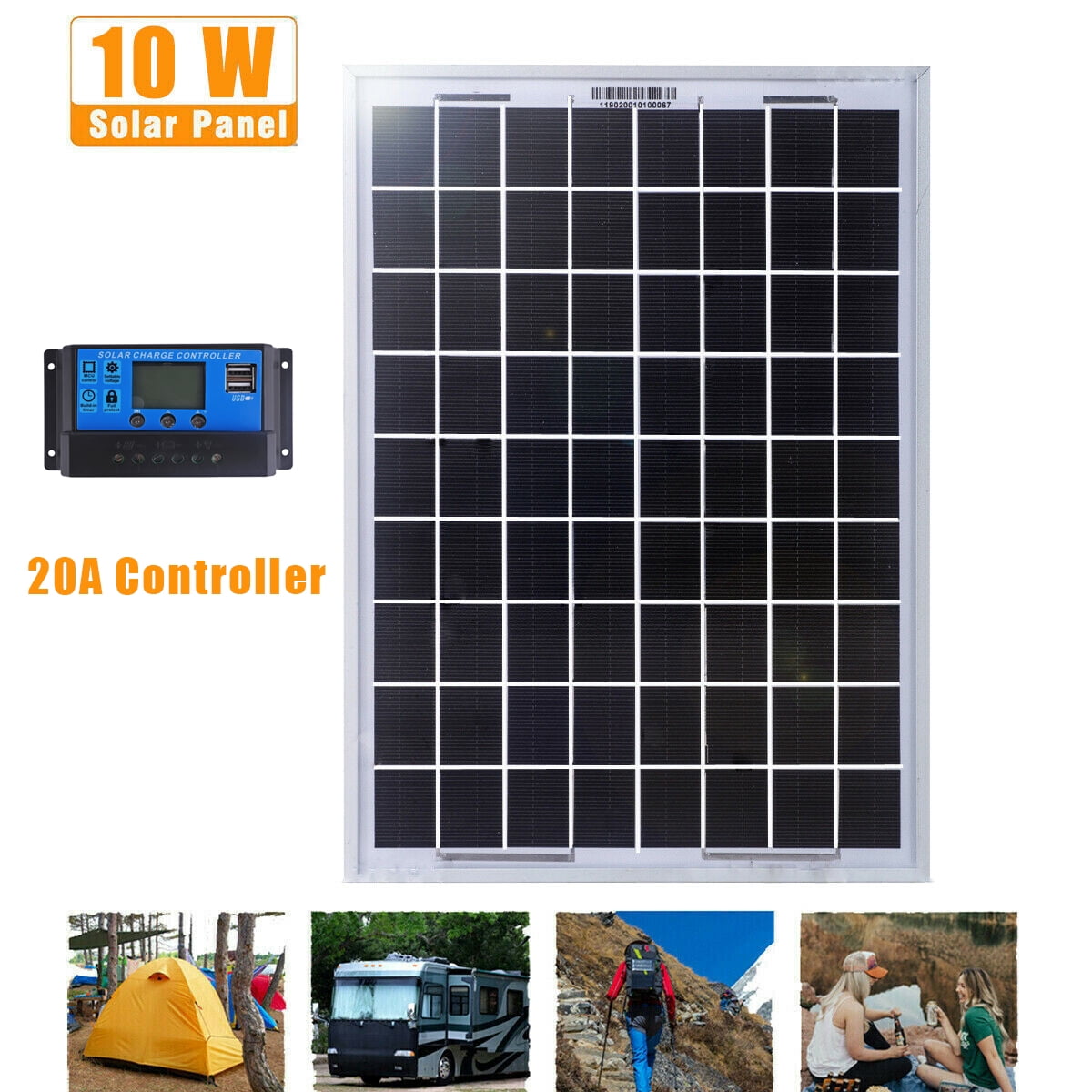 12v 10w Flexible Solar Panel Mono for DIY Toy Boat Light Camping Solar Charging 