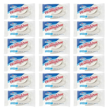 (18 Pack) Hostess Jumbo Iced Honey Buns, 1 Count Bags