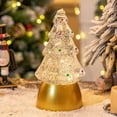 thumbnail image 3 of Christmas Tree Decorations,Christmas Tree Crystal Ball Music Box - Snow Globe Light Gift Night Light Ornament, 3 of 5