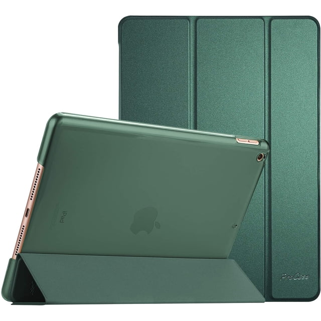 Funda ProCase para iPad de 9ª, 8ª y 7ª generación de 10,2 pulgadas, color verde oscuro