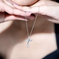 thumbnail image 6 of Rosec Jewels Lab Grown Diamond Cross Pendant for Women (Ef-Vs Quality) - Double Cross Necklace for Christmas - Ready to Gift, 925 Sterling Silver, 6 of 8