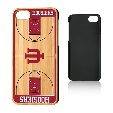 Indiana Hoosiers Basketball Court Bamboo Case for iPhone 8 /