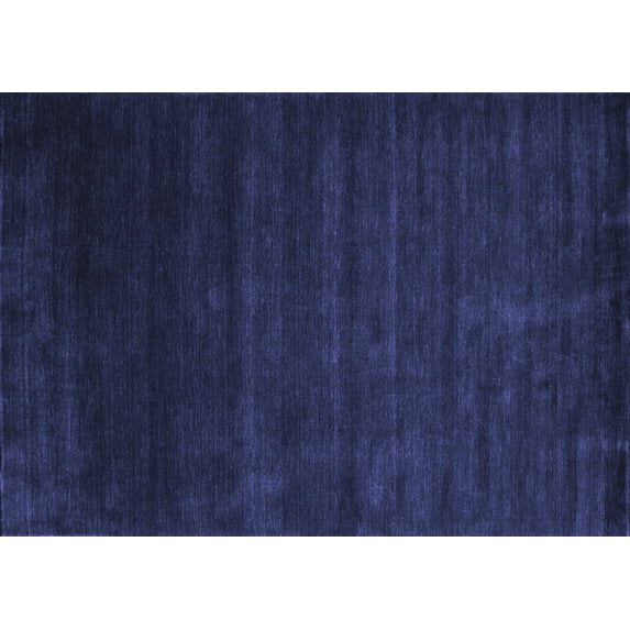 Ahgly Company Indoor Rectangle Abstract Blue Contemporary Area Rugs, 5' x 8'
