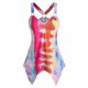 thumbnail image 1 of Más el tamaño del tinte del lazo del anillo o pañuelo Hem Tank Top Rosegal Camisetas sin mangas de talla grande, 1 of 5
