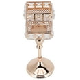 thumbnail image 3 of Candle Holder,Retro Square Candlestick Electroplate Candlestick Candle Cup Next-Gen Design, 3 of 7