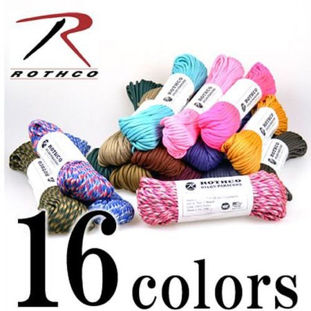 ROTHCO タイプ3 パラコード ターコイズ 30m ロスコ 550パラコード ロープ パラシュートコード 綱 靴紐 靴ひも