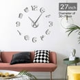 thumbnail image 2 of Halloween Art DIY Wall Clock Size Adjustable Pumpkin Ghost Sign Clock Watch Christmas Gift Bat Wall Stickers for Living Room(Black,47inch), 2 of 9
