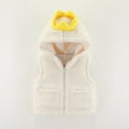 thumbnail image 3 of Girls Clothing Girls Lightweight Jacket Baby Unisex Cotton Solid Autumn Solid Cute Warm Hooded Vest Coat Clothes, 3 of 3